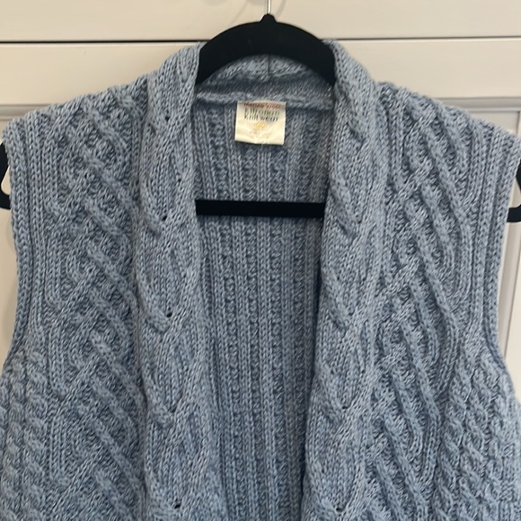 Kilronan merino wool open front vest - Picture 3 of 5